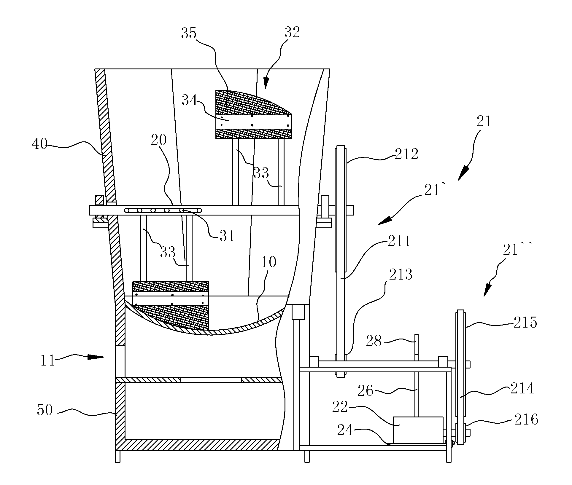 High-imitation manual tea leaf fixing machine