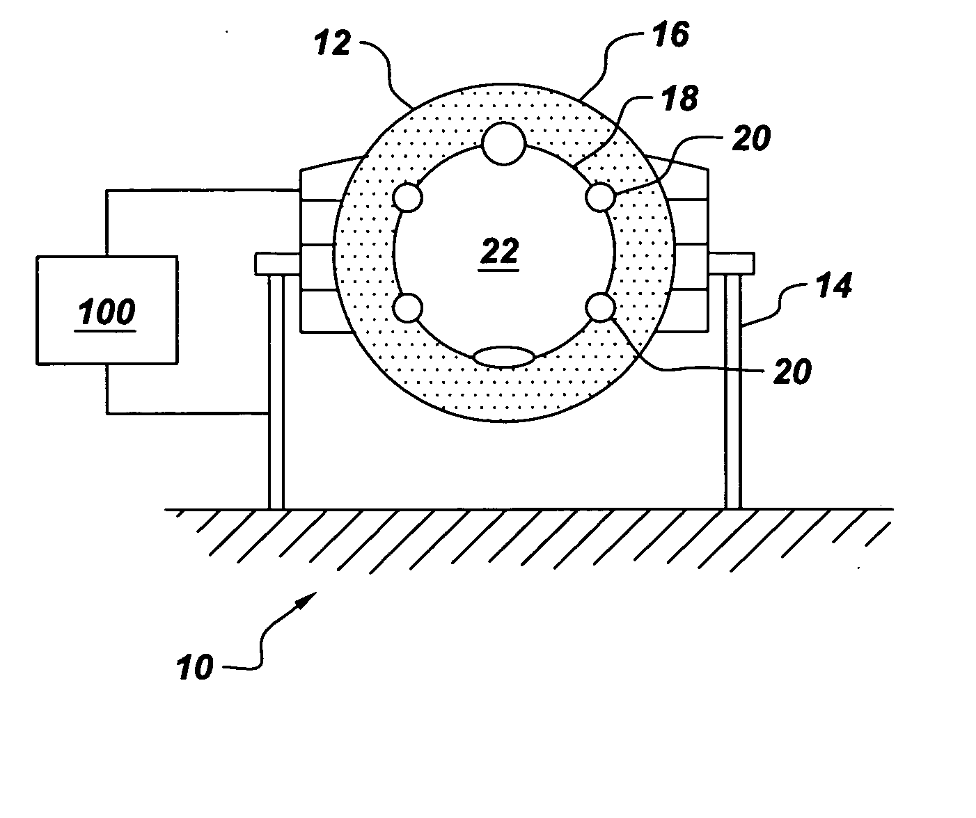 Active vibration control in computed tomography systems