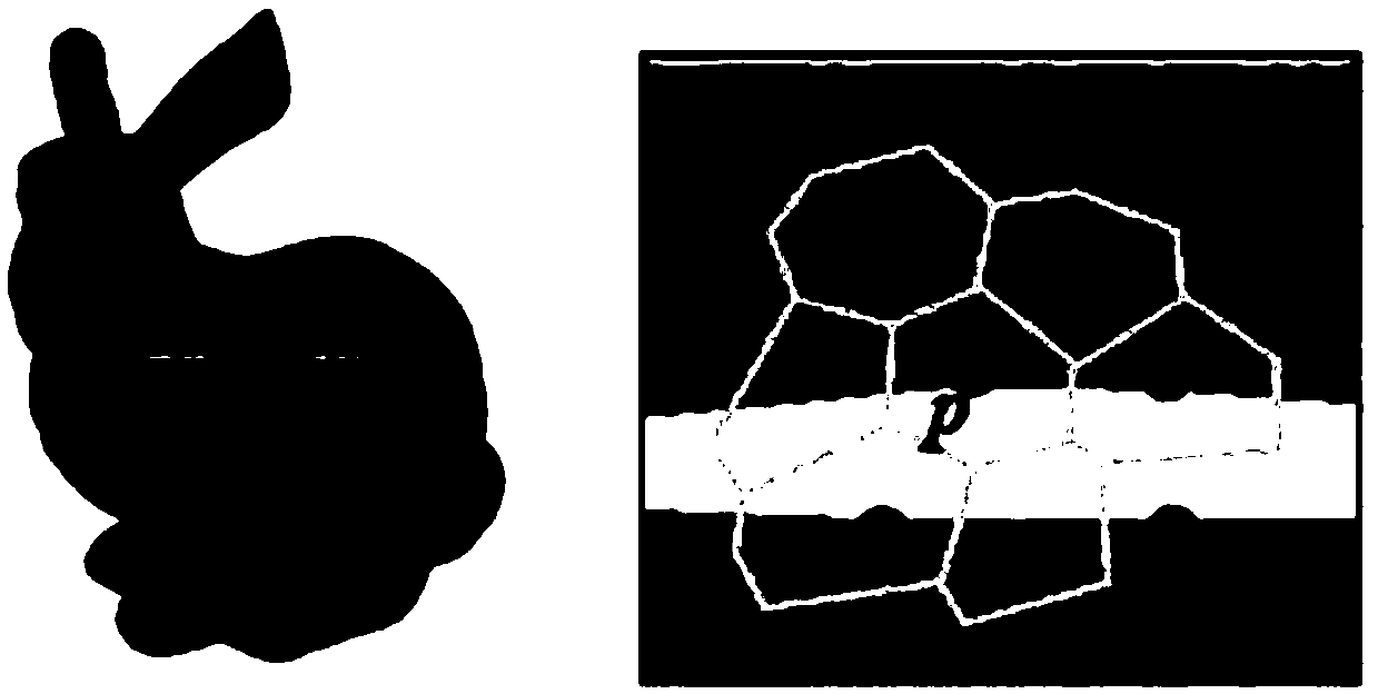 Triangular mesh increment topology splicing method based on Delaunay subdivision