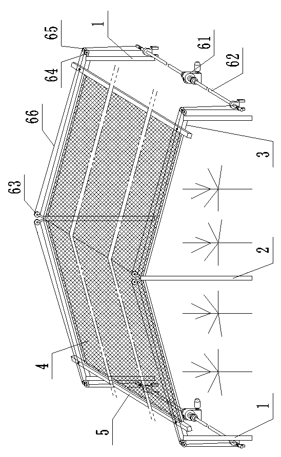 Application of sunshade net to agriculture rain shielding and fruit tree rain shed made of sunshade net