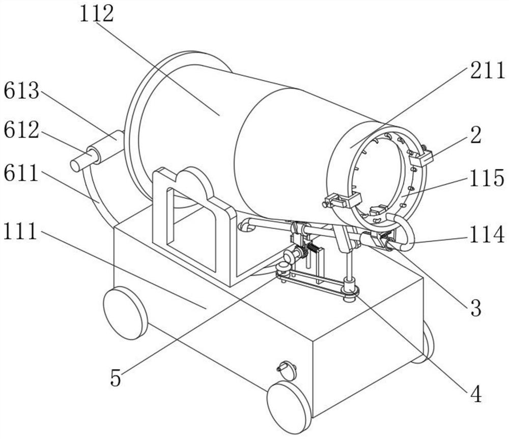 Construction site spraying atomization device capable of performing protection and automatically relieving protection