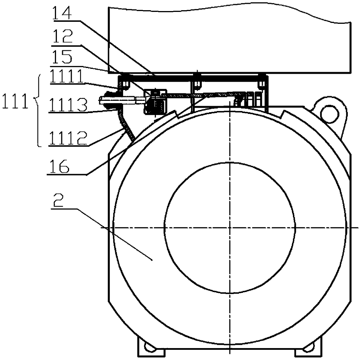 Motor and traction motor junction box thereof