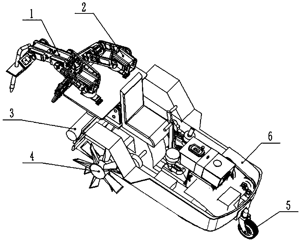 Lotus root digging boat based on manipulator and lotus root digging method