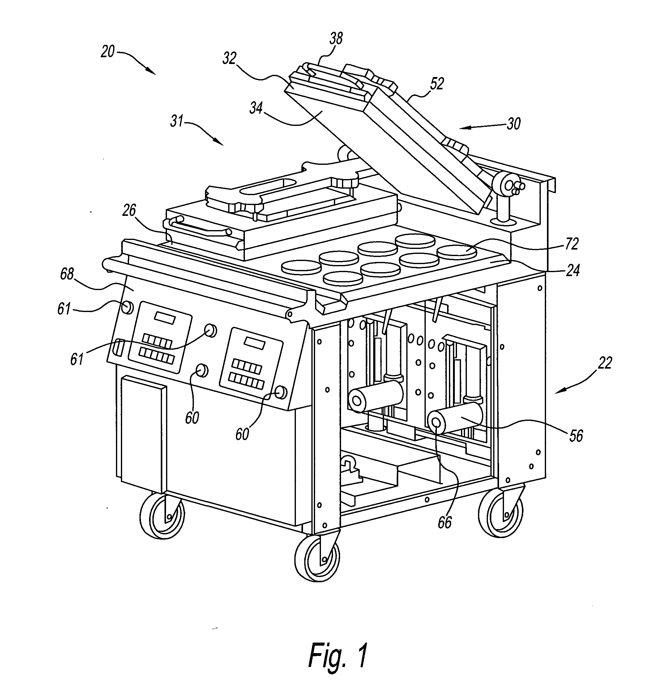 Cooking apparatus and method with product recognition