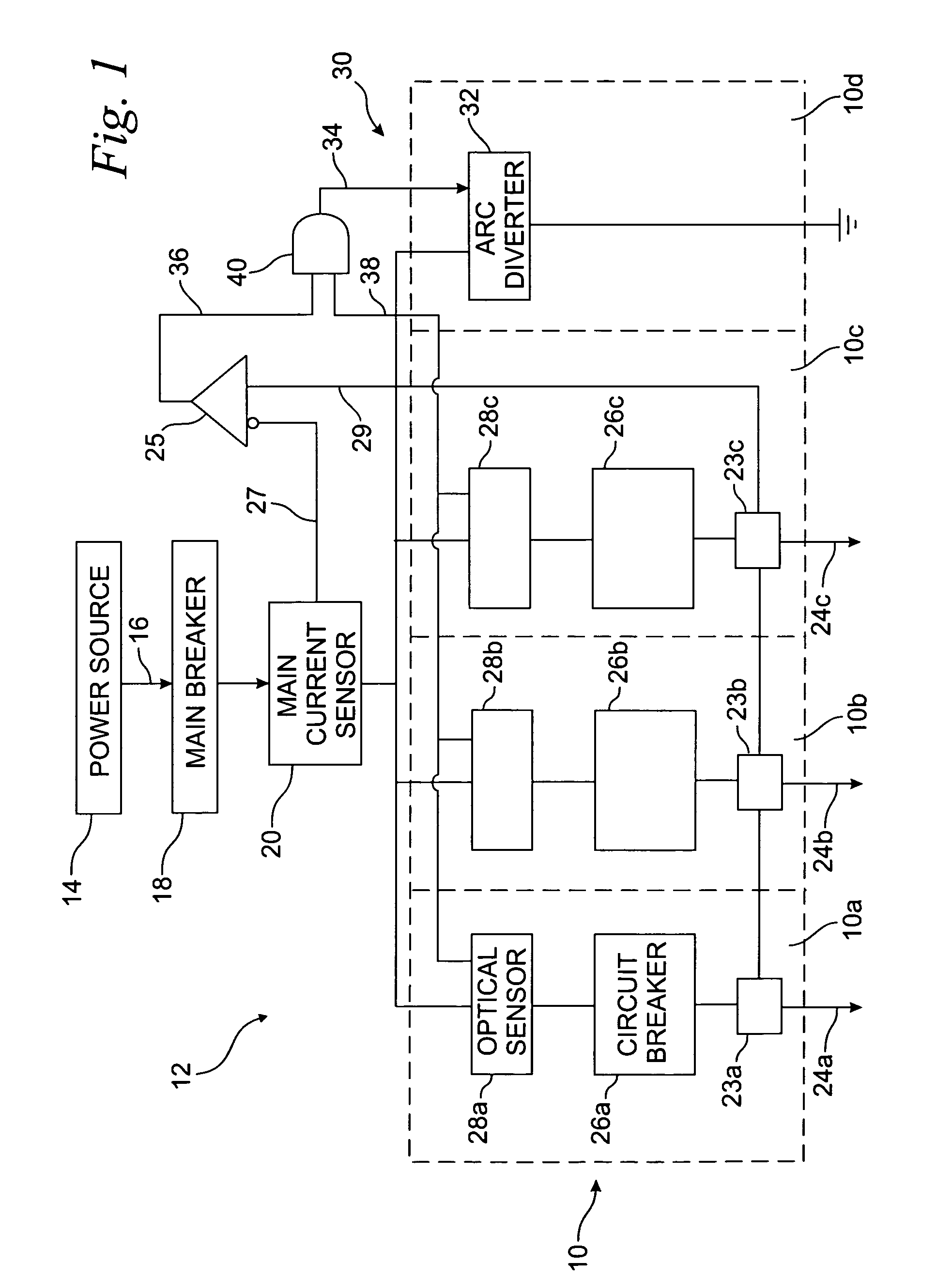 Arcing fault protection system for an air arc switchgear enclosure