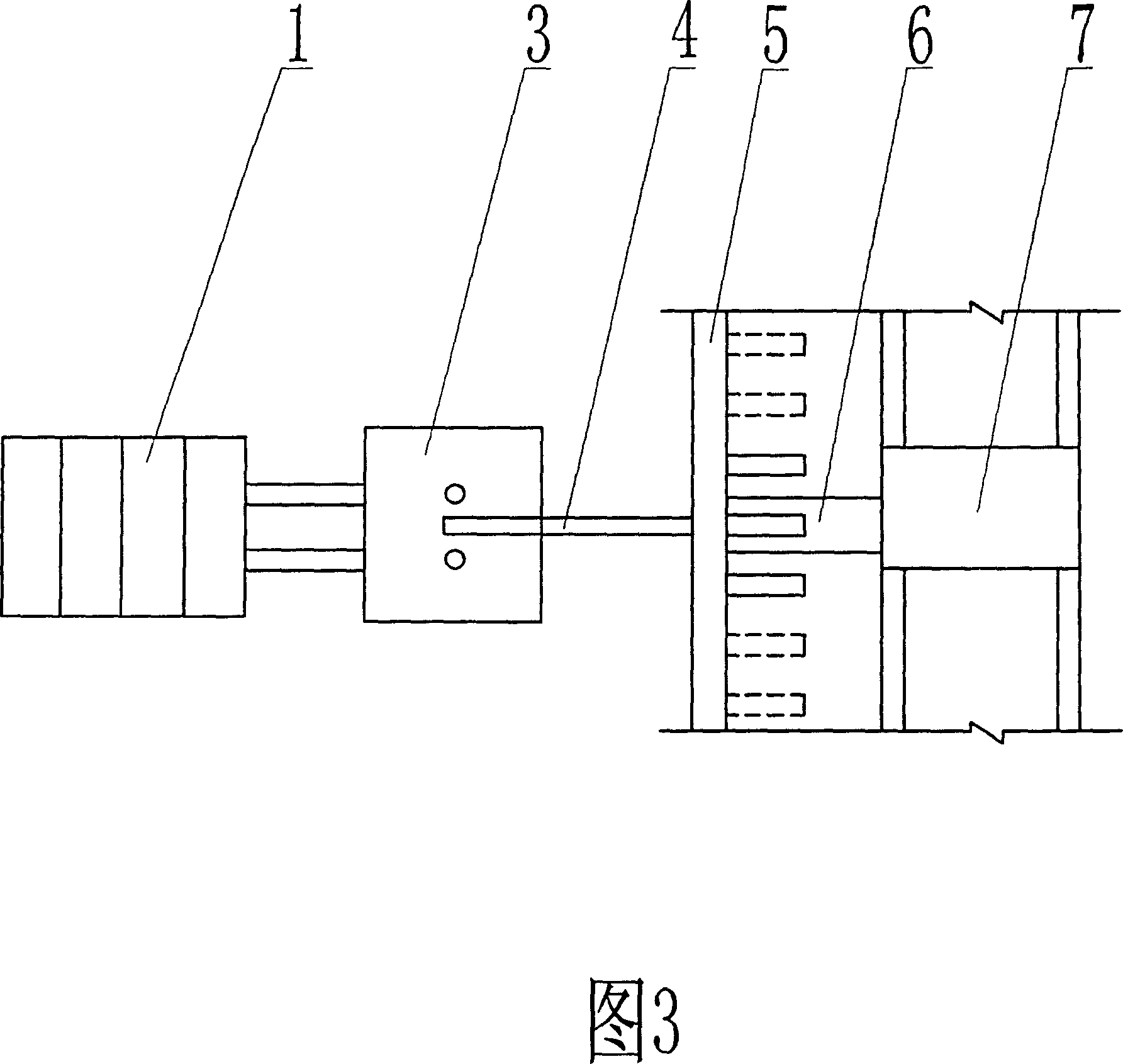 Integrated continuous construction system device for large-scale concrete engineering