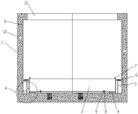 Anti-vibration and vibration-reduction device for core mold