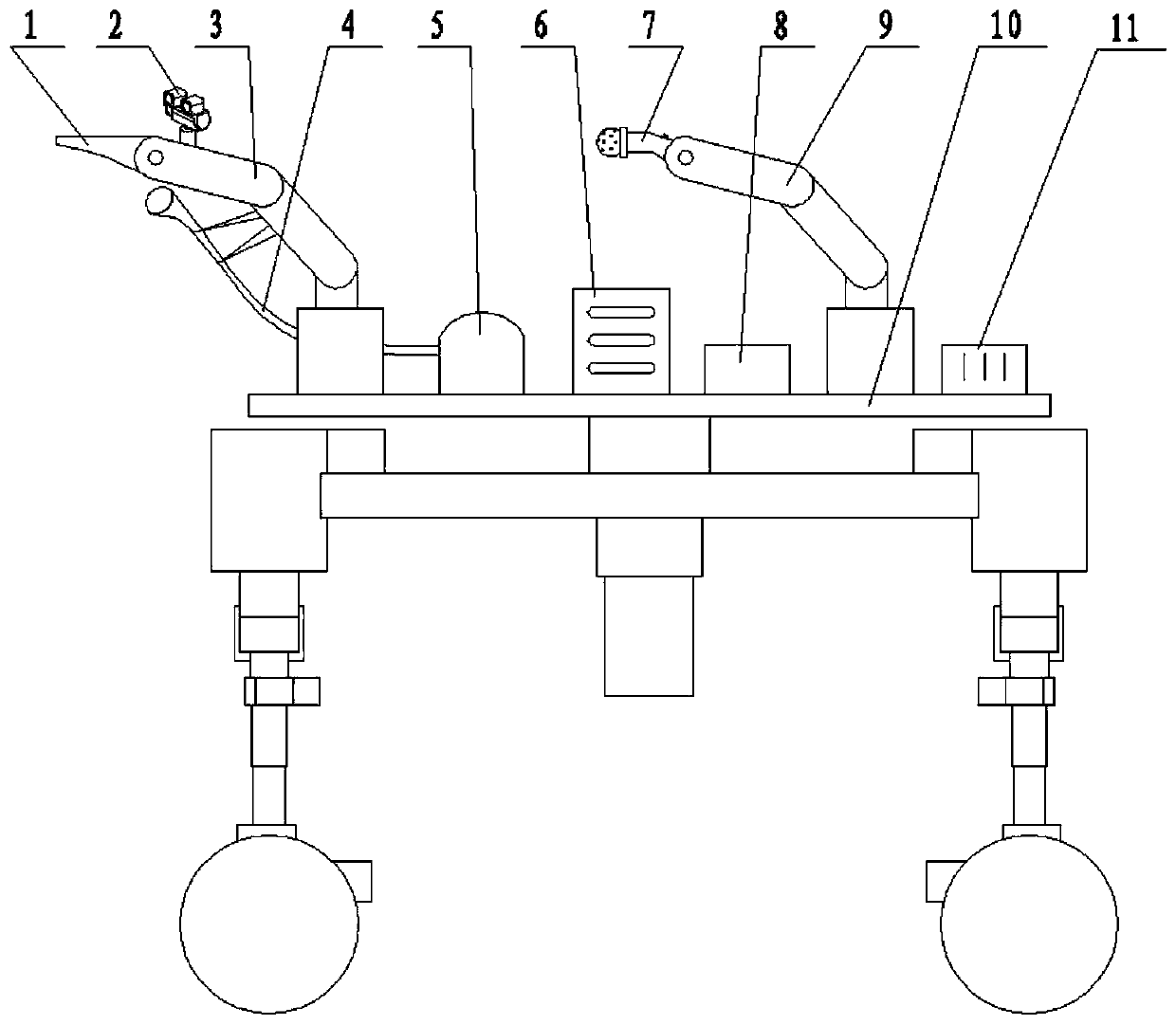 Multifunctional tea picking robot