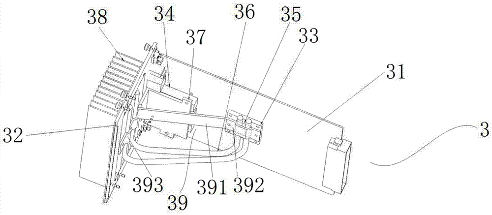 Heat radiating cabinet and printed board assembly thereof