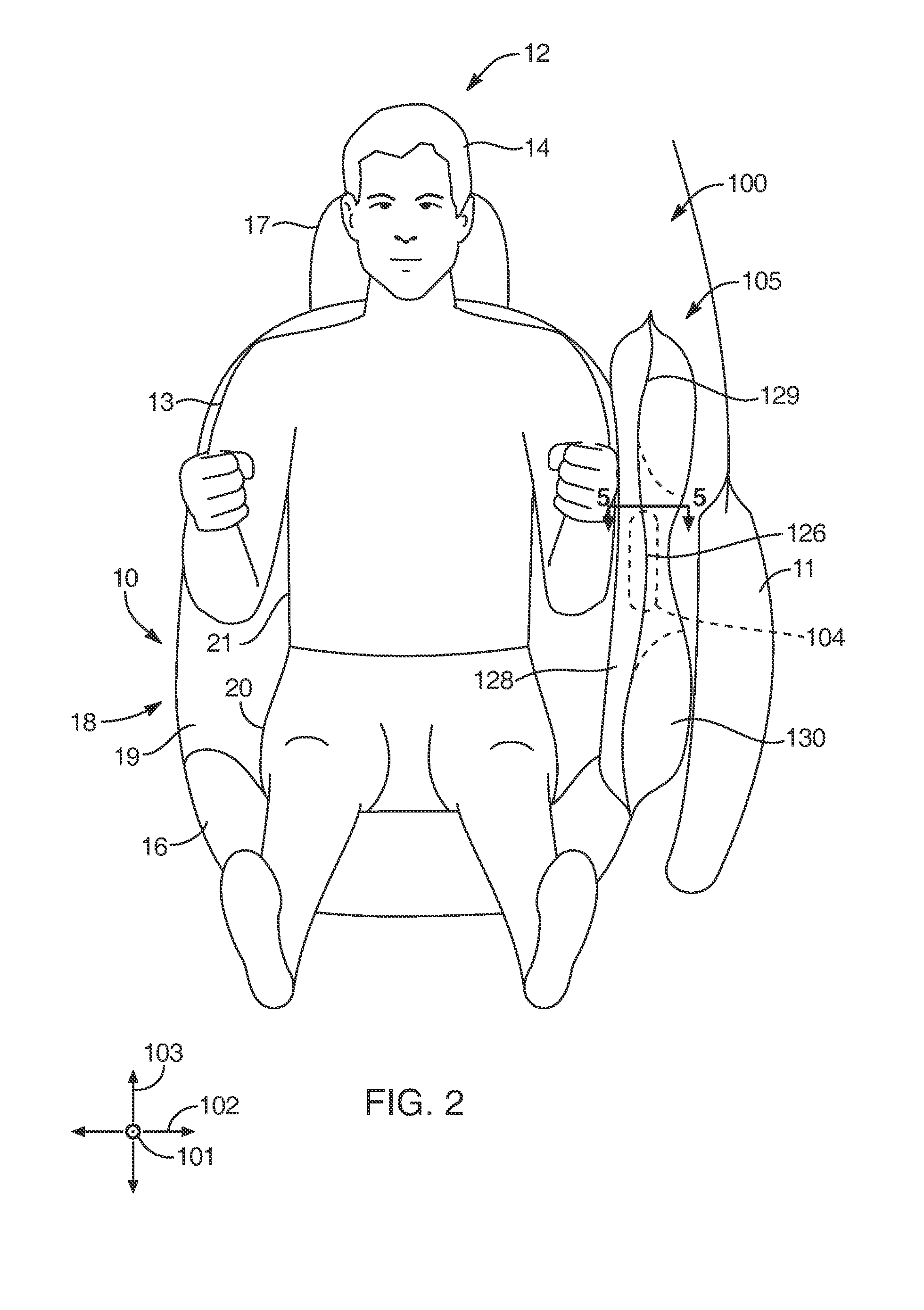 3-layer "c" shaped side airbag