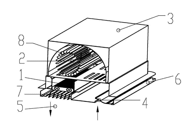 Internal circulation bathroom heating air interchanger