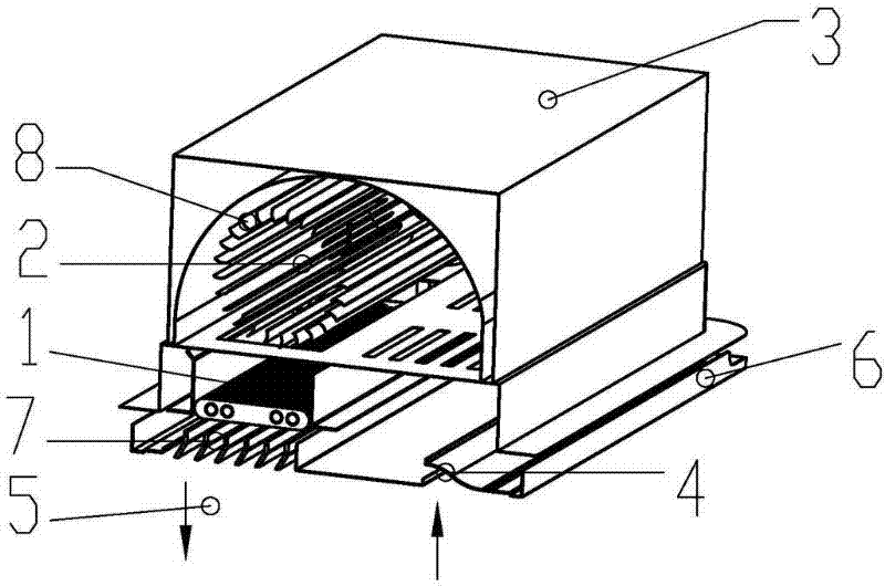 Internal circulation bathroom heating air interchanger