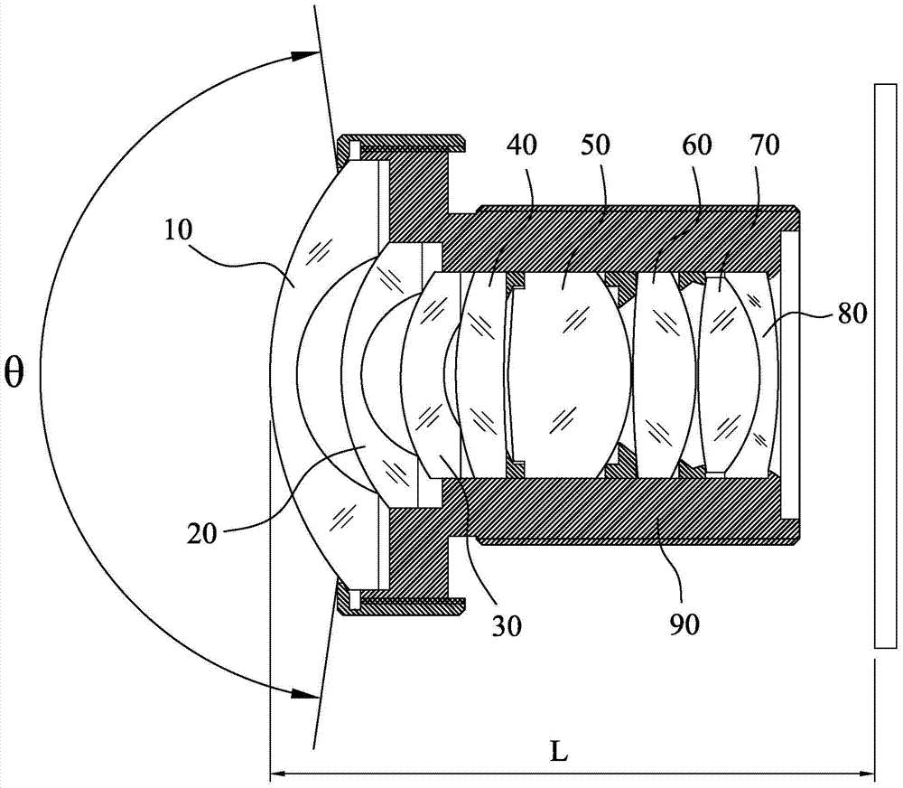 Large-aperture ultra-wide-angle optical lens