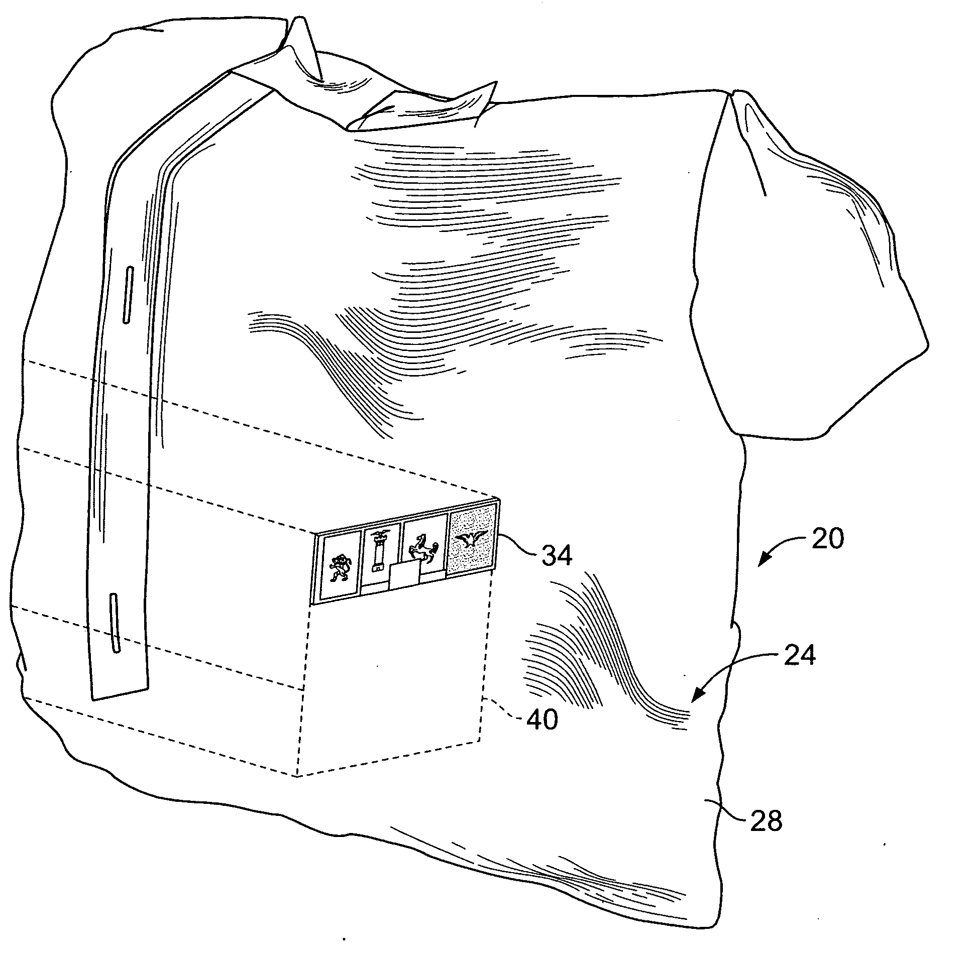 Interior Pocket for Garment