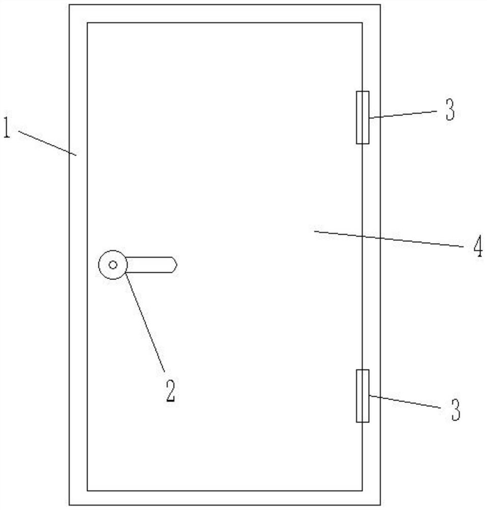 Electronic information anti-theft door