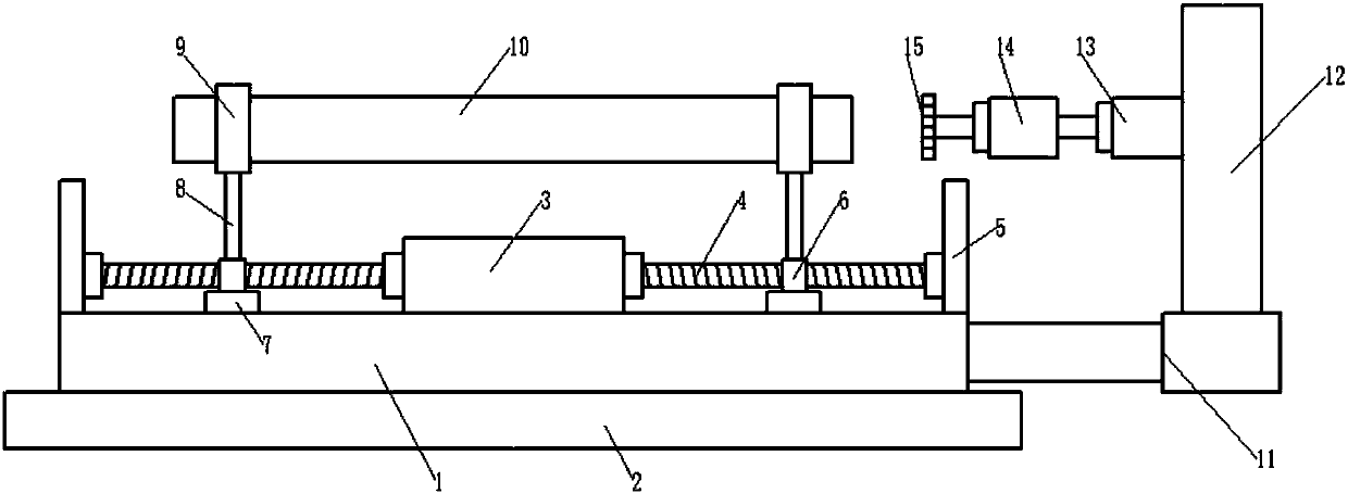 Steel pipe inner burr removing device