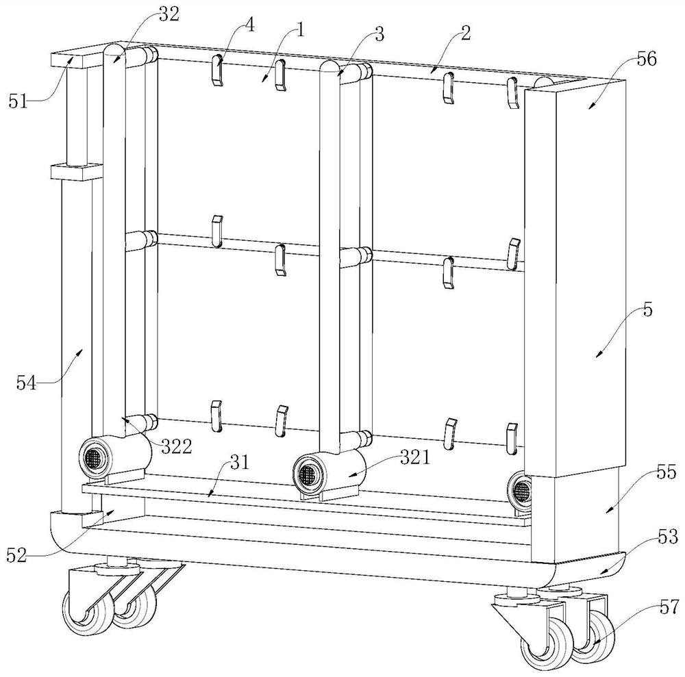 Multimedia screen mobile exhibition display device based on somatosensory interaction