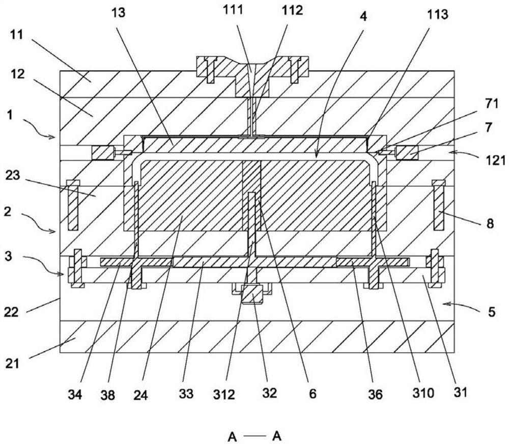 Injection mold for producing set top box shell