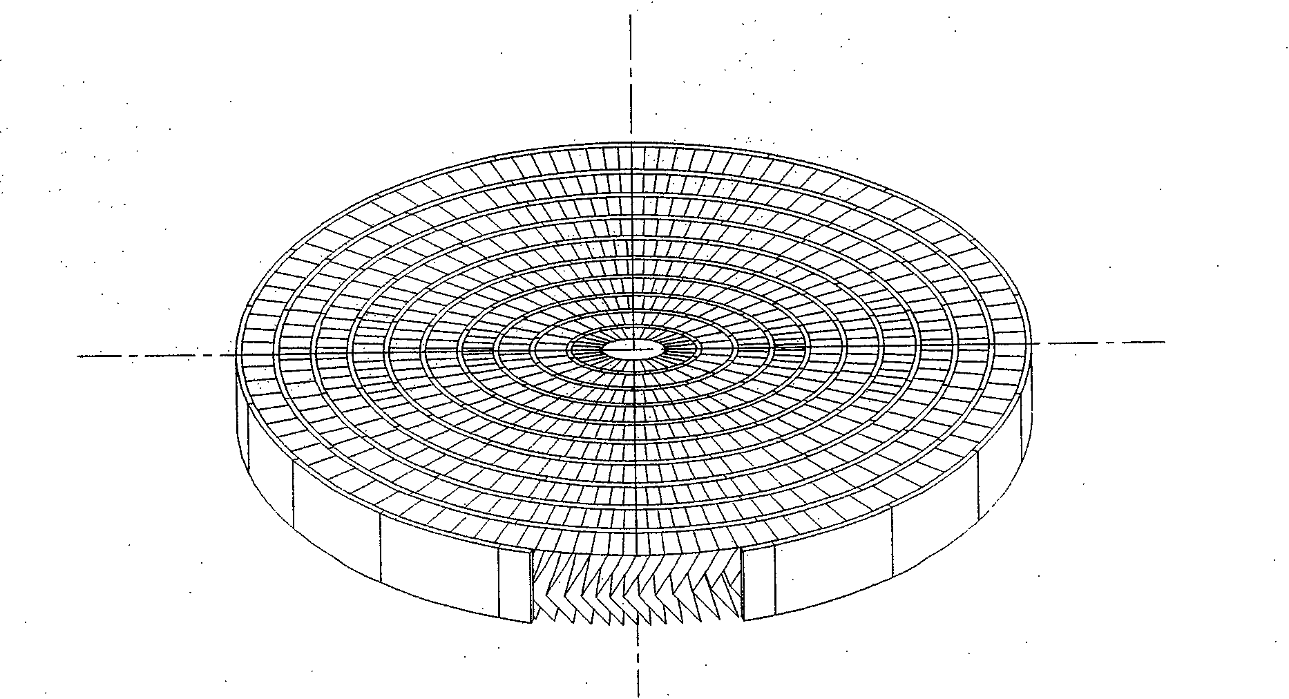 Baffle type cyclone demister