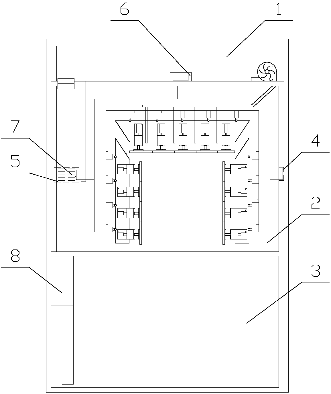 Intelligent car washing device based on Internet of Things and having wastewater recovery function