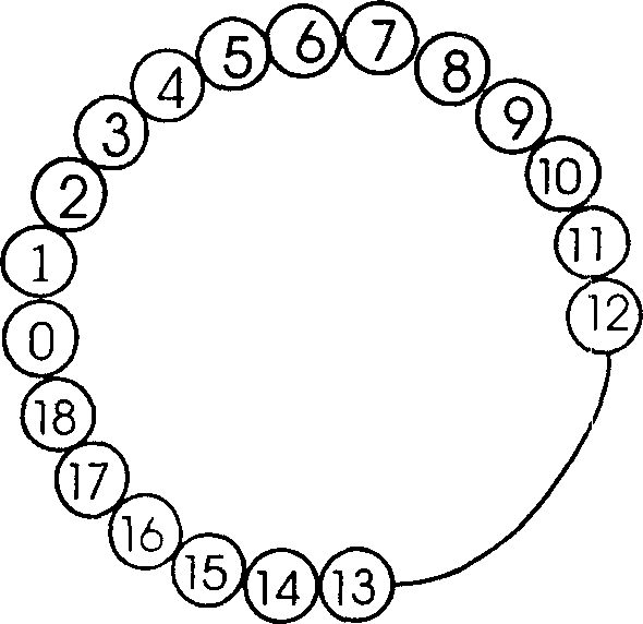 String of beads for learning addition and substraction