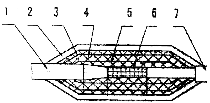 Joint protective structure of deep diving electric pump cable and making method thereof