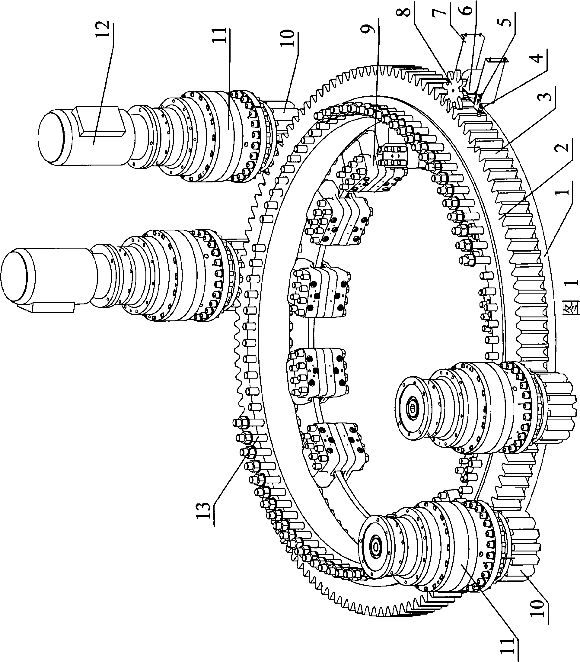 Yawing mechanism of wind power generator