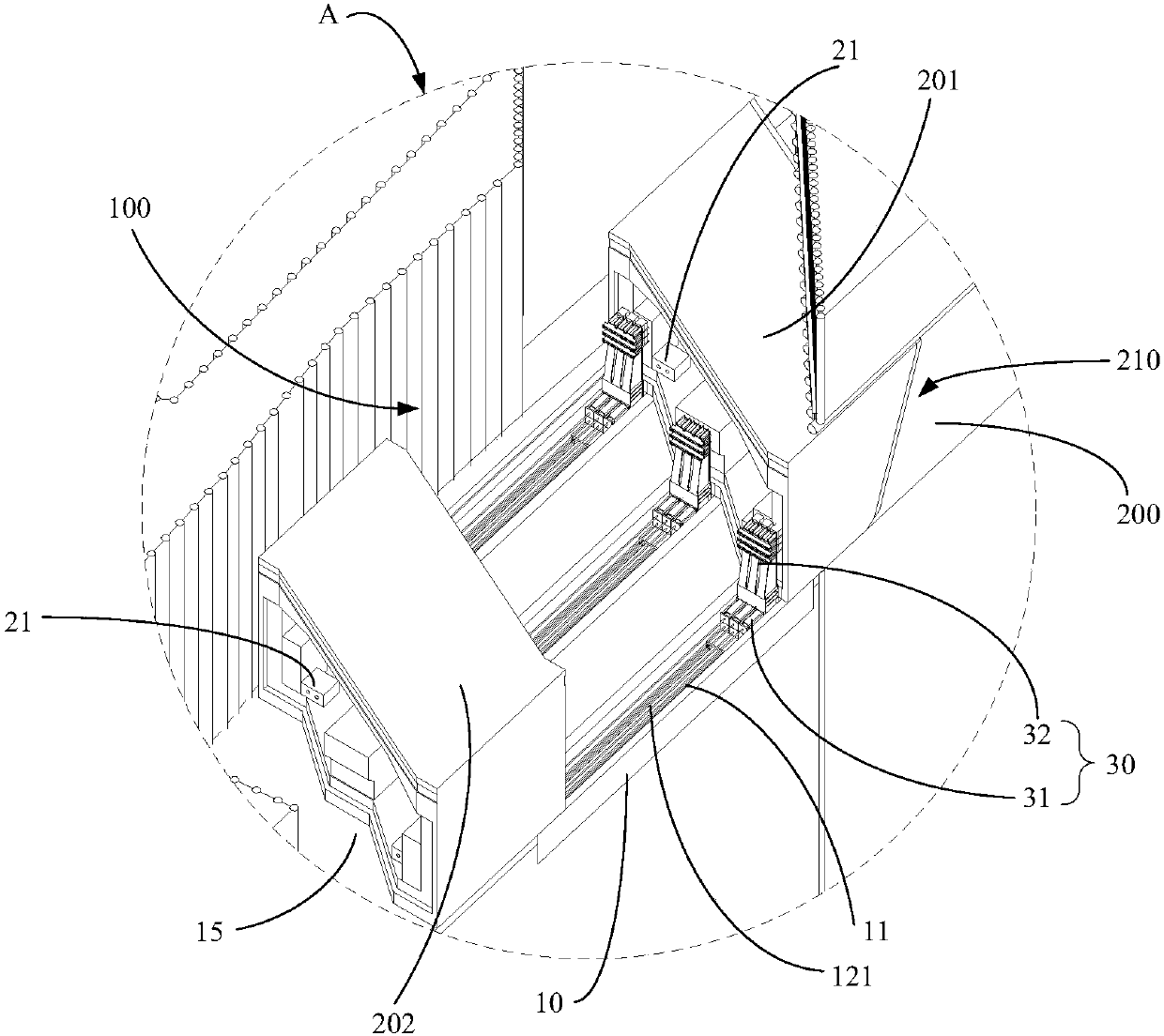 Box culvert relaying pushing system with pushing frame assembly