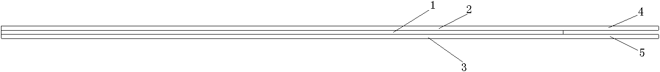 Double sided adhesive tape with release paper capable of being rapidly striped