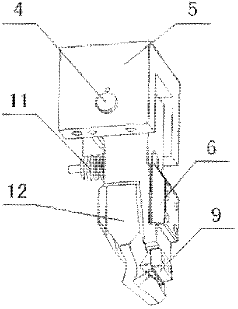 Side-forming small pressure core, stamping mould with same and stamping method