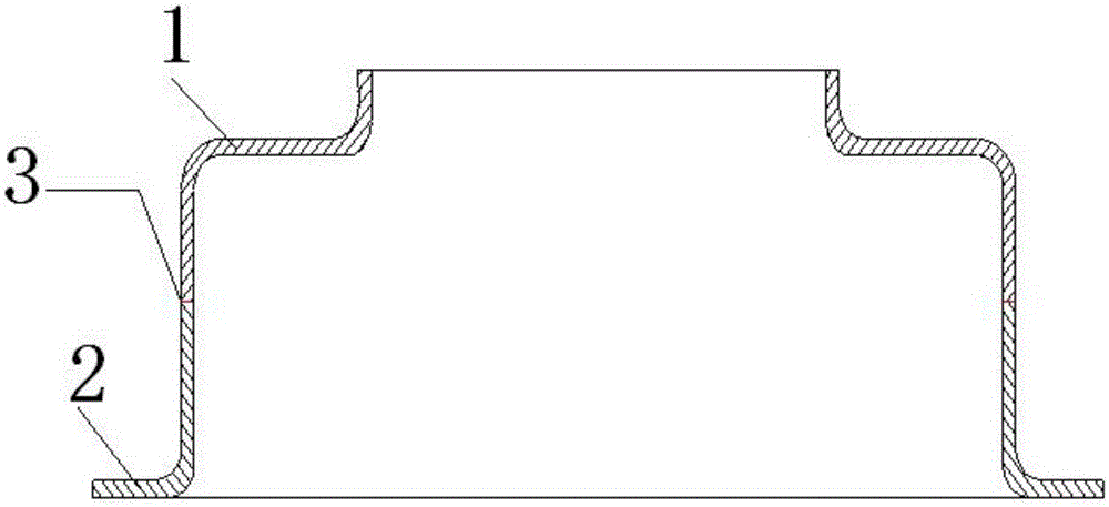 Method for connection of aluminum alloy and stainless steel special-section rotary components