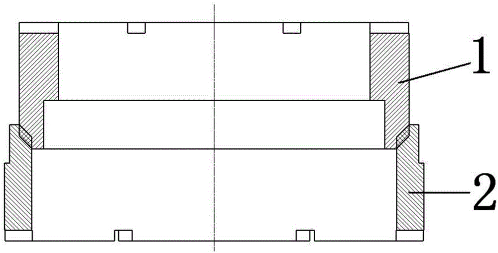 Method for connection of aluminum alloy and stainless steel special-section rotary components