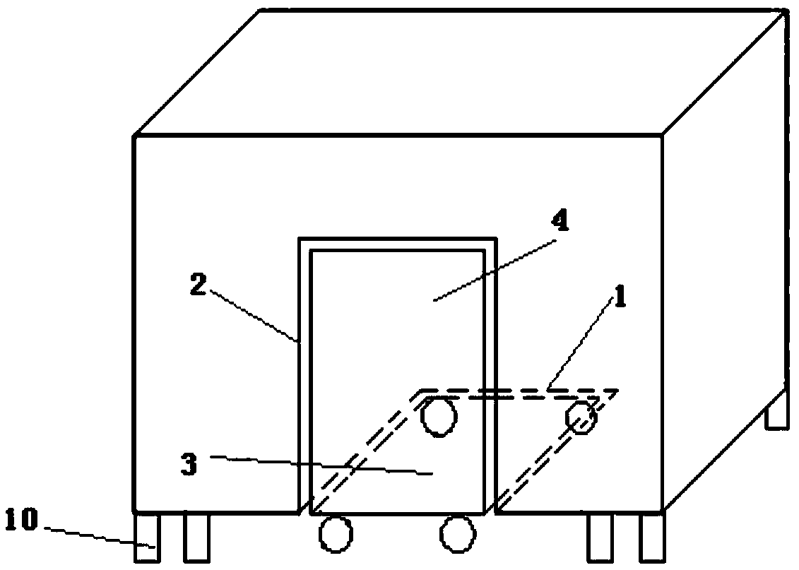 Shielding chamber of pull-inserting type replacement test system