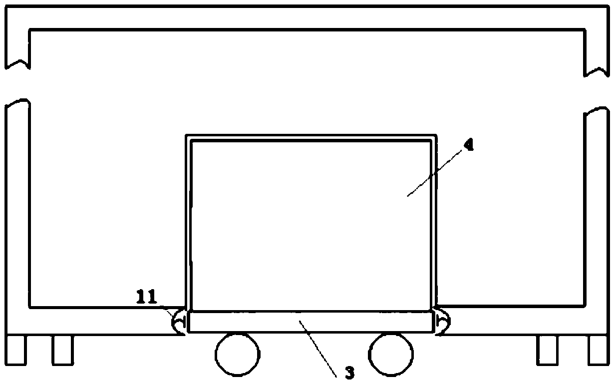 Shielding chamber of pull-inserting type replacement test system