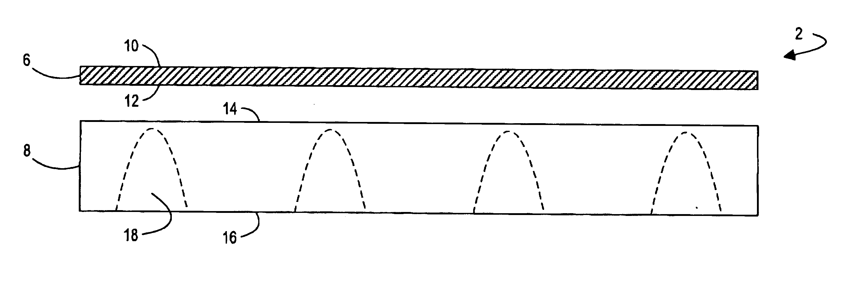 Two-piece structure including a blow-molded plastic portion