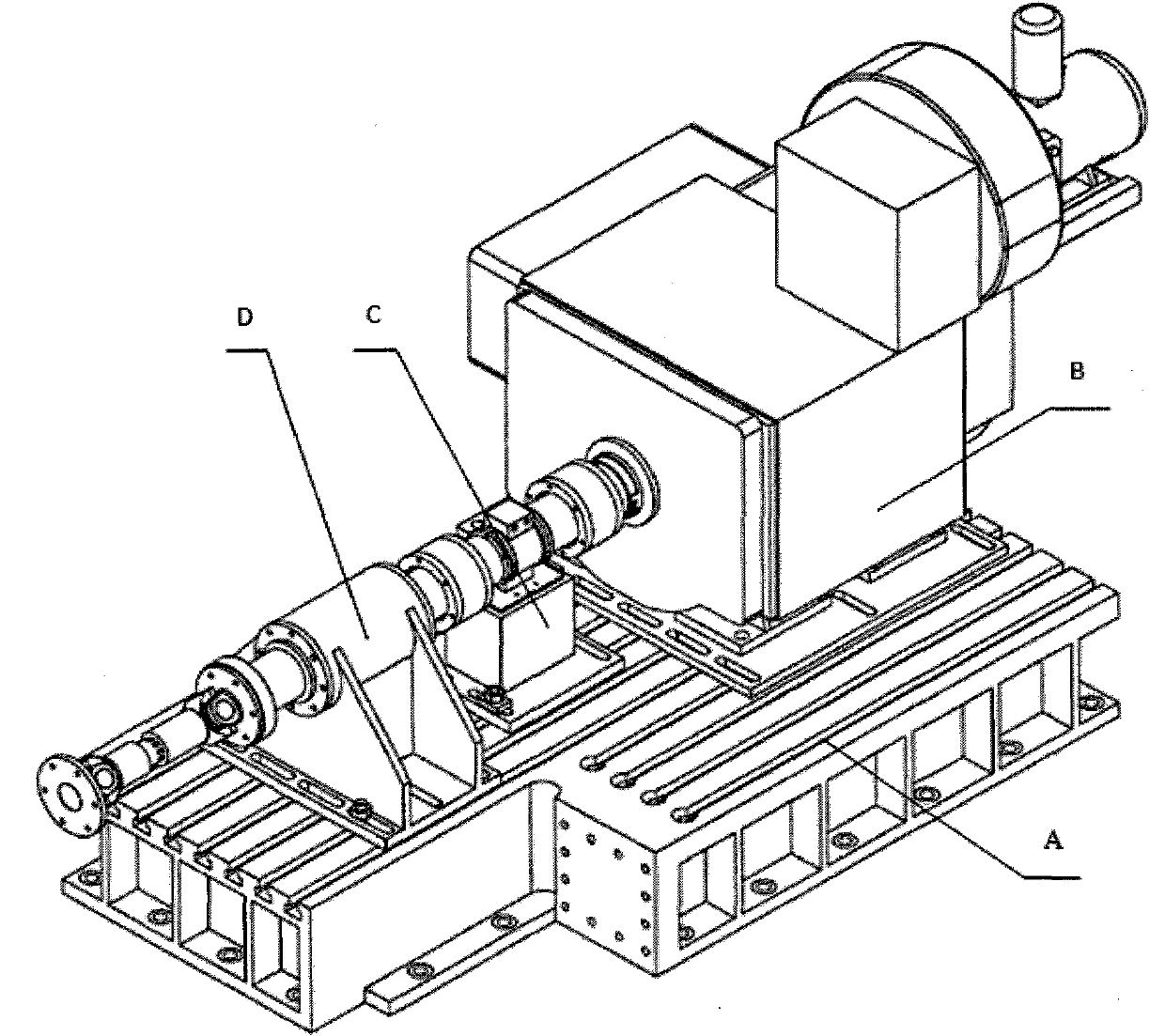 Detection test device of dynamic flexible drive torque