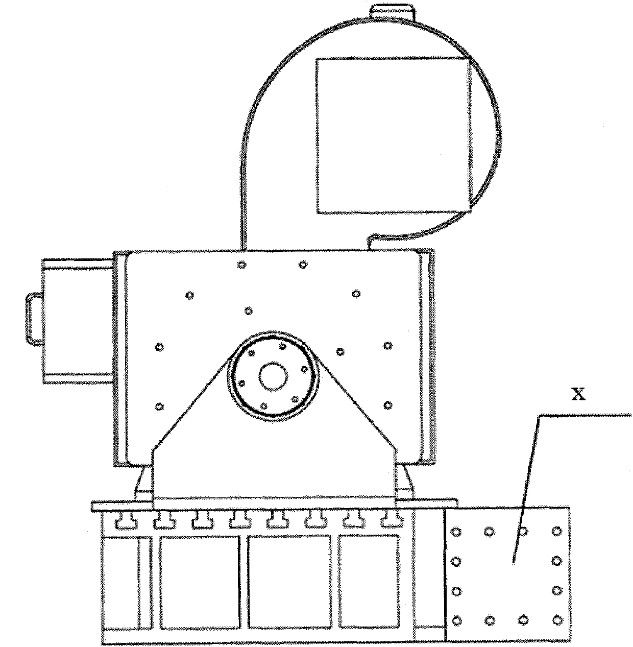 Detection test device of dynamic flexible drive torque