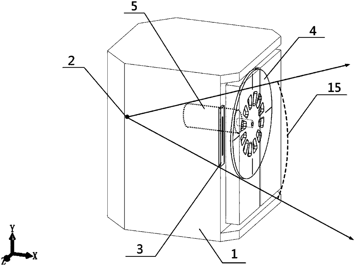 Mobile in-vehicle panoramic X ray backscatter scanning safety check device