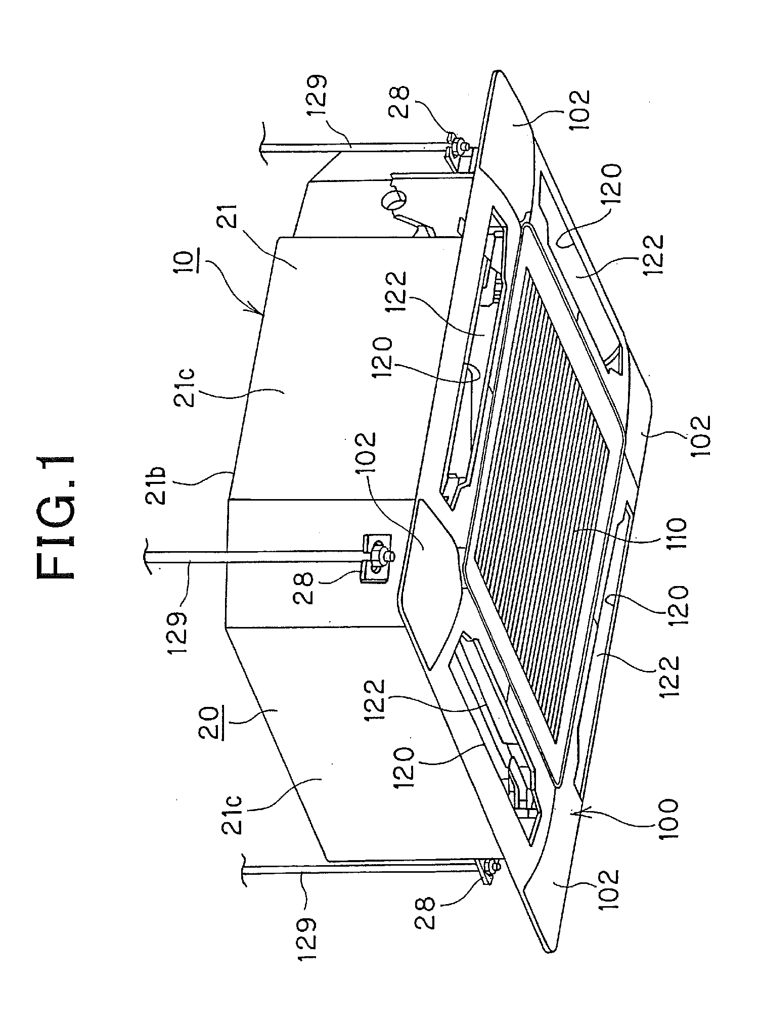 In-ceiling mount type air conditioner and indoor unit thereof