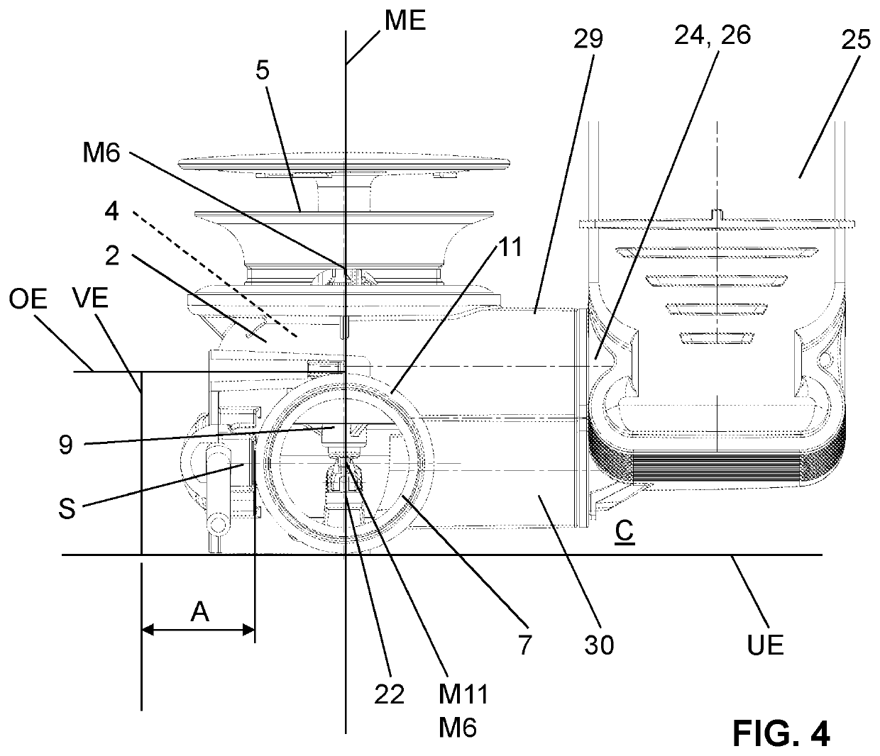 Drain arrangement