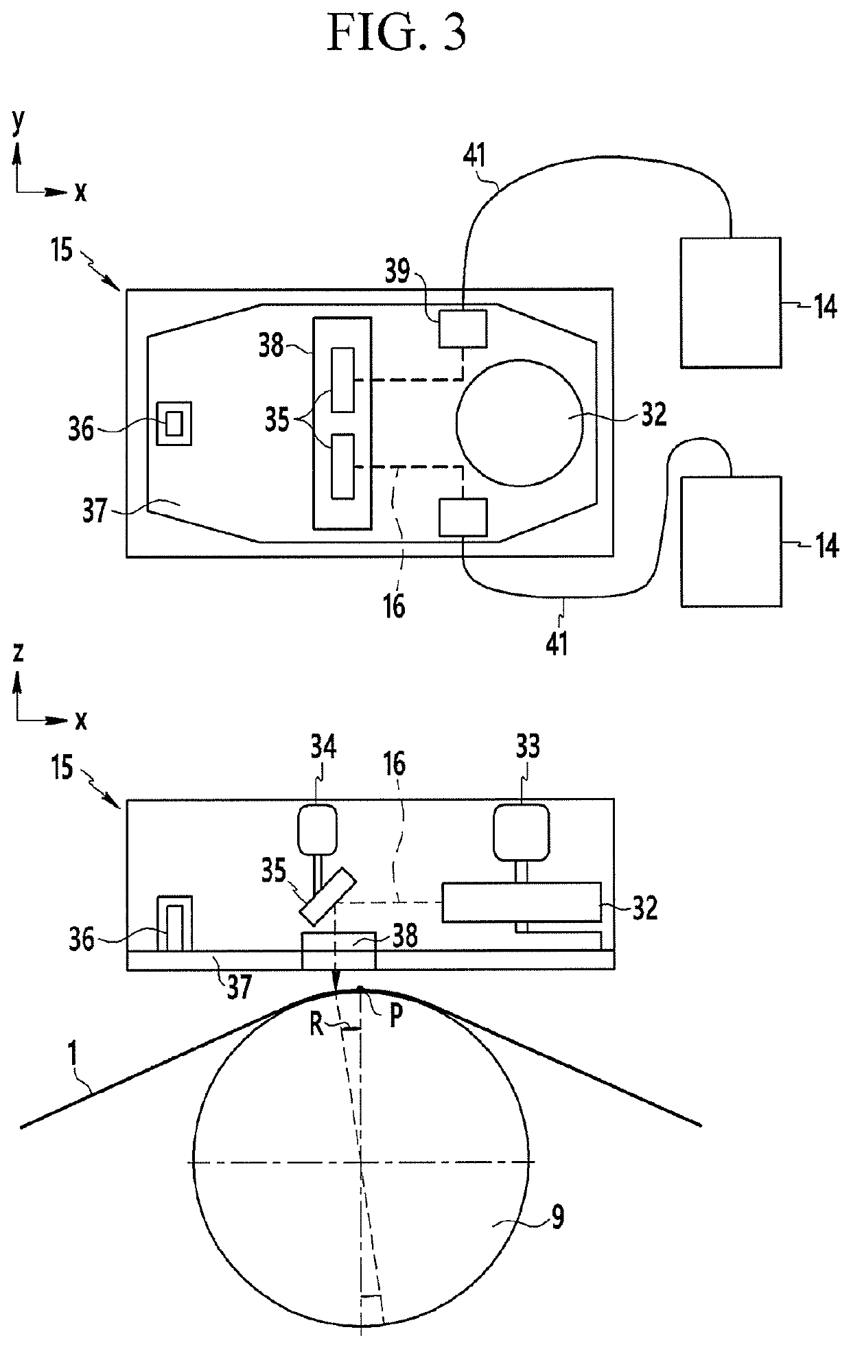 Method for refining magnetic domains of grain-oriented electrical steel plates, and apparatus therefor