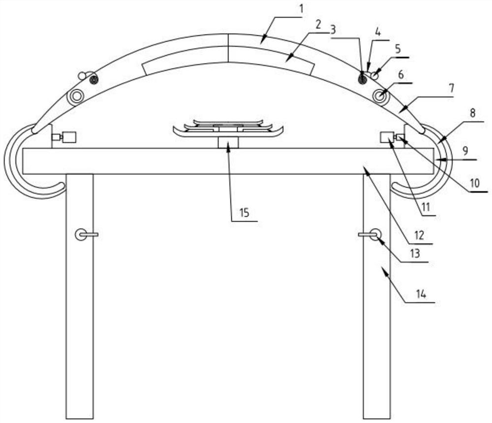 A kind of orthopedic bed equipped with detachable thermotherapy device