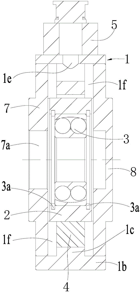 Through shaft type tension sensor