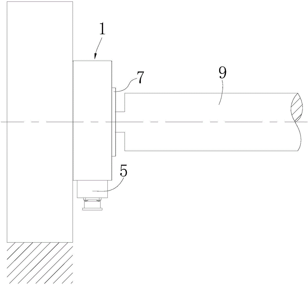 Through shaft type tension sensor