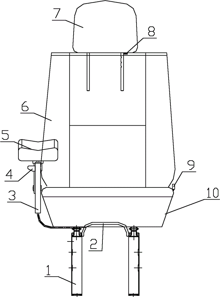 Novel seat for blood collecting vehicle