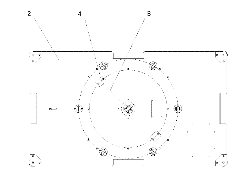 Rotation positioning mechanism and rotation technology board device with same