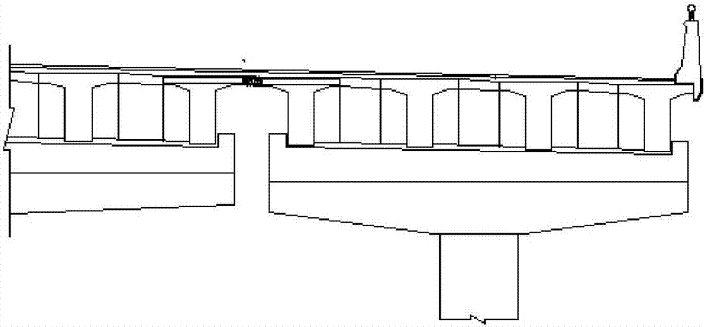 Quick connection structure for widening bridge floor system of bridge through UHPC material