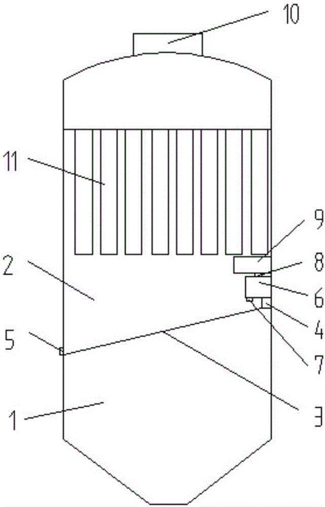 Waste-incineration dust removing device