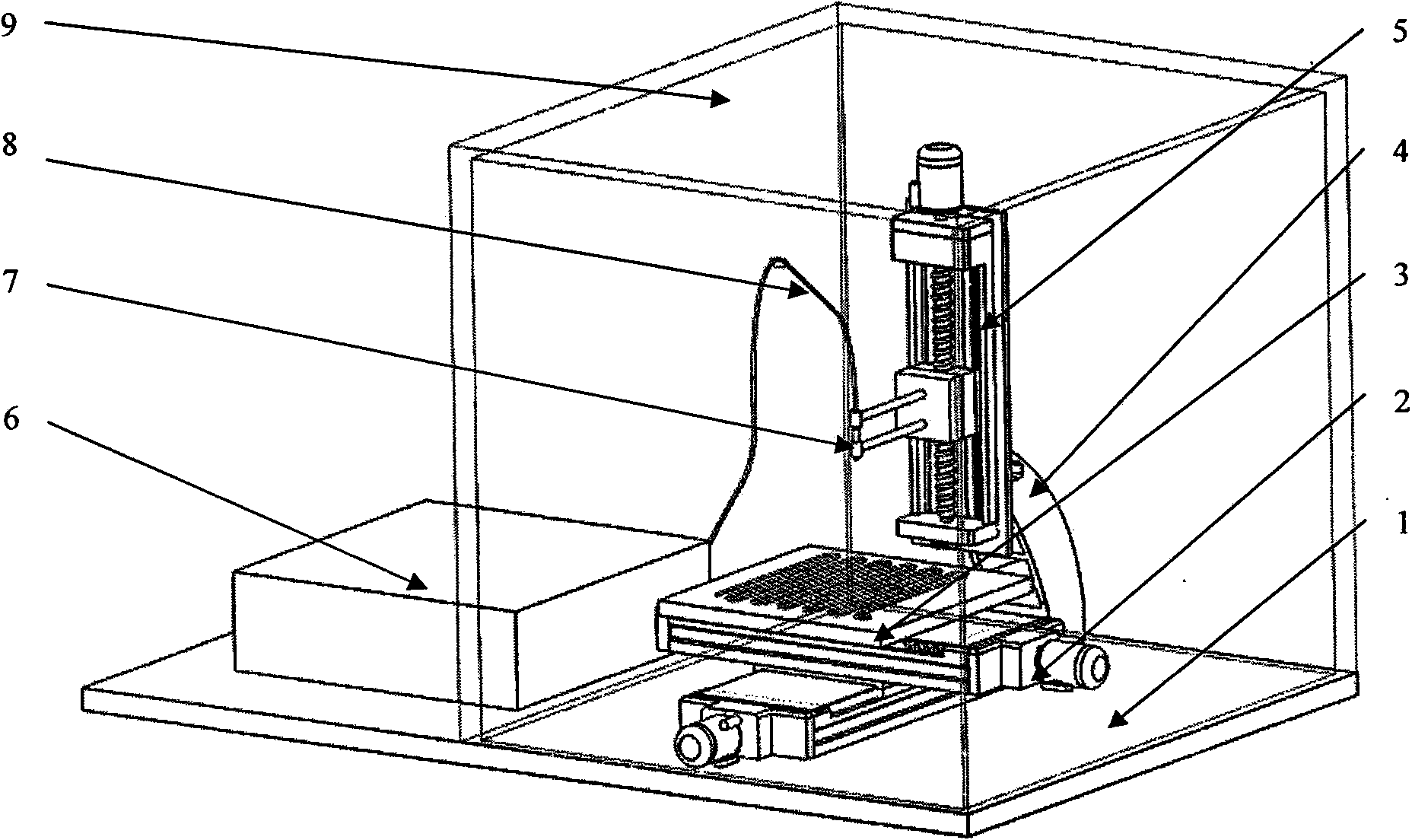 Optical fiber laser three dimensional printer for preparation of nano-ceramic bone tissue engineering scaffold