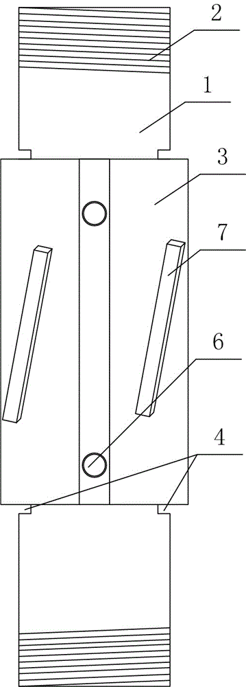 Detachable threaded connection centering device